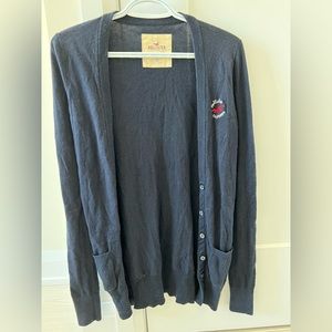 Hollister cardigan dark blue XS